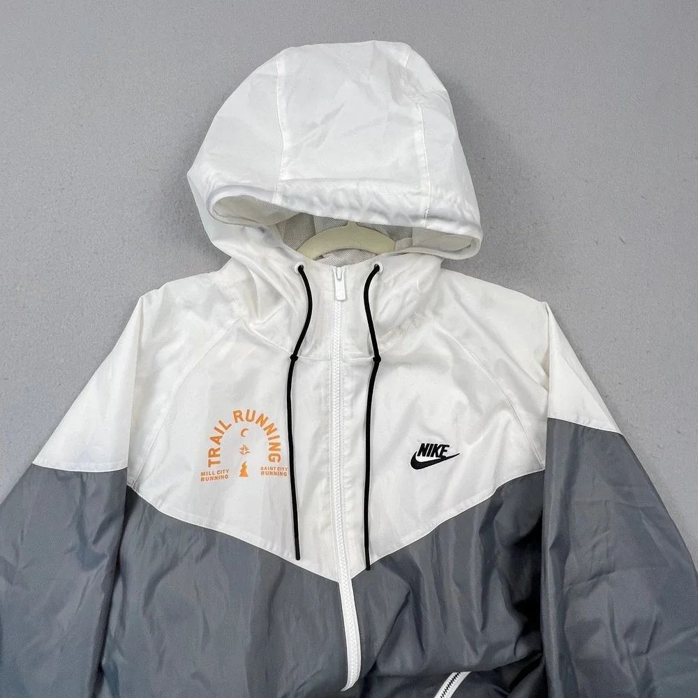 Nike Windrunner Jacket Mens Large Trail Running Windbreaker Mill City St City